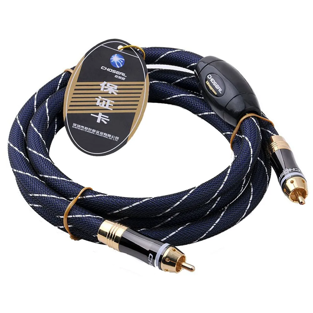 Choseal TB5208 OD13mm Цифровой Коаксиальный Кабель 4N OFC 24 К Goldplated 1.5 м |