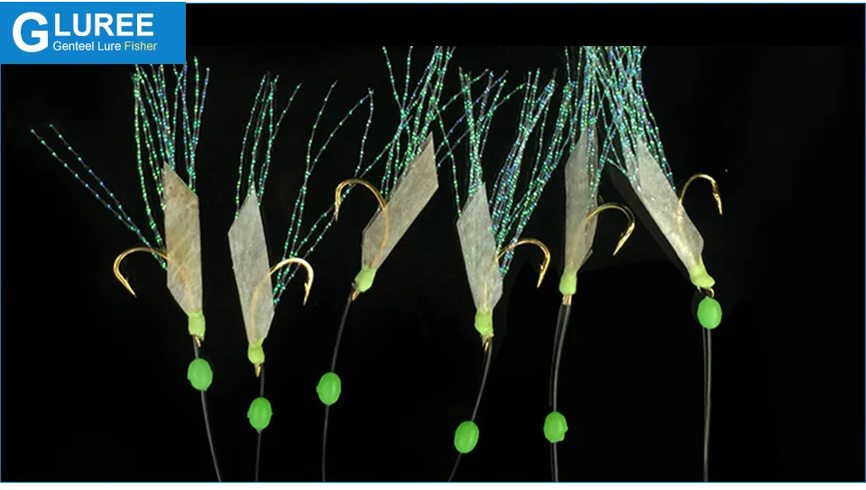 GLUREE-5PCSLot-Fishhooks-Fish-Skin-String-Hook-With-6-Small-Hook-Luminous-Fishing-Hooks-Fishing-Tackle-Accessories_09