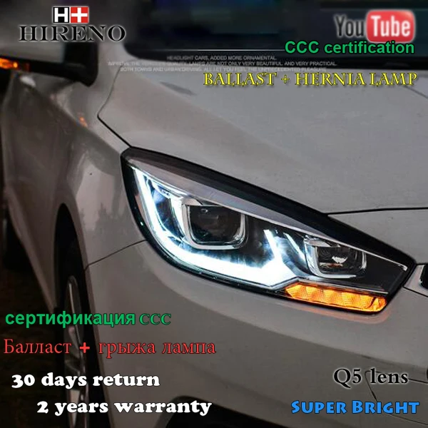 Hireno Headlamp for 2015 2016 2017 Chevrolet Cruze Headlight Assembly