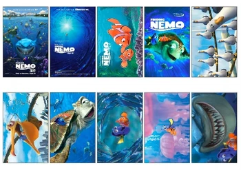 

10 pcs/lot Finding NEMO Series Movie Poster Souvenir Card Sticker DIY Decoration Planner Stickers Pack Bomb 1026