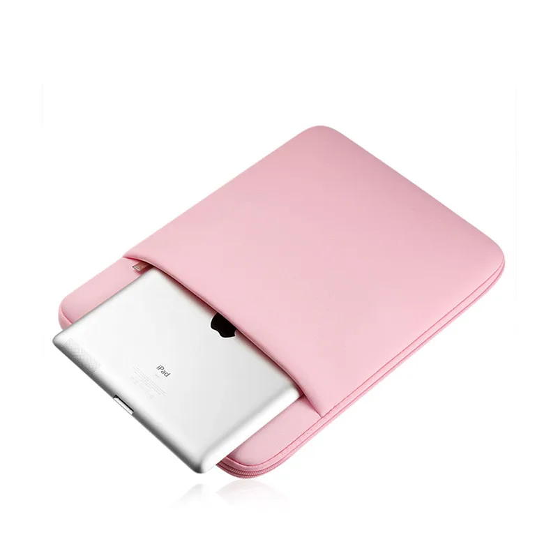 Neoprene Zippered Laptop Sleeve with Pocket - Unisex, Multiple Sizes