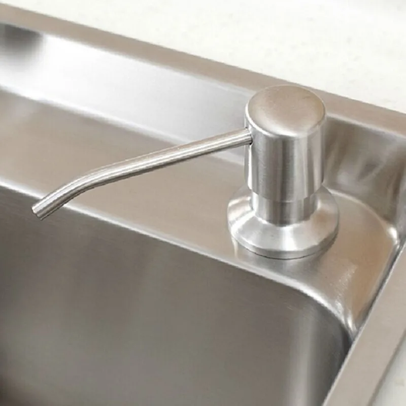 Brushed Stainless Steel Kitchen And Bathroom Liquid Soap Dispensers