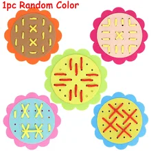 Прекрасная Нетканая игрушка ручной работы с цветком от солнца, перфорация, игрушка-головоломка для ребенка, подарок для ребенка