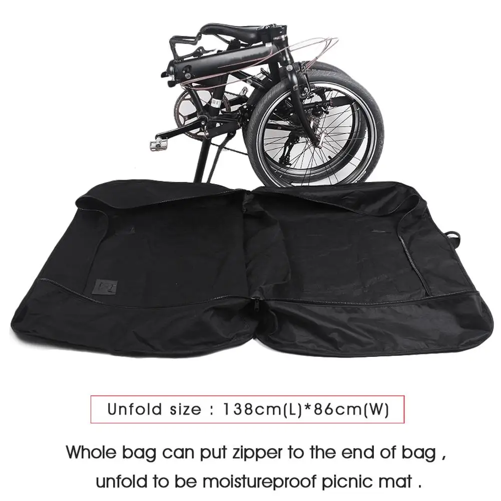 Flash Deal 20/14/16 Inch Outdoor Riding Camping RHINOWALK Folding Bicycle Storage Bag Bike Loading Bag 3