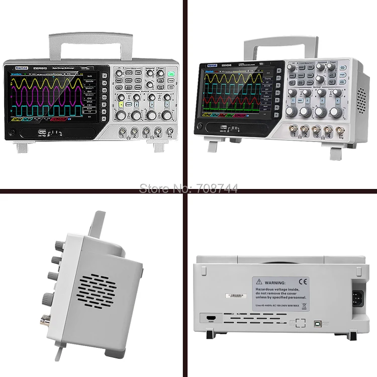 Новинка оригинальные Hantek DSO4204B USB запоминающий осциллограф 4 канальный цифровой осциллограф 200 МГц полоса пропускания 1GSa/s AC110-220V