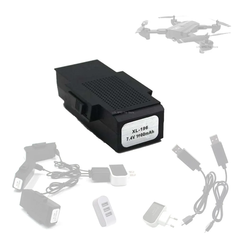 

SG900-S SG900S Lion Battery Upgraded High Capacity 7.4V 1600mah Charger Flying 20mins For GPS Drone SG900S Parts Accessories