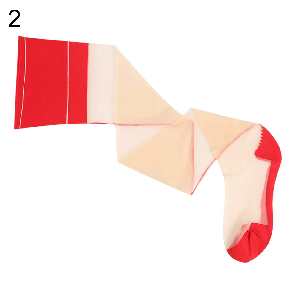 See-through Color Block Sexy Over Knee Socks Women Sheer Stockings for Honeymoon See-through Color Block Sexy Over Knee Socks Women Sheer Stockings for Honeymoon