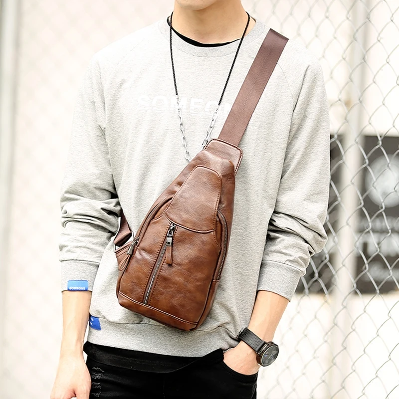 

Tidog vintage men's single shoulder bag chest bag