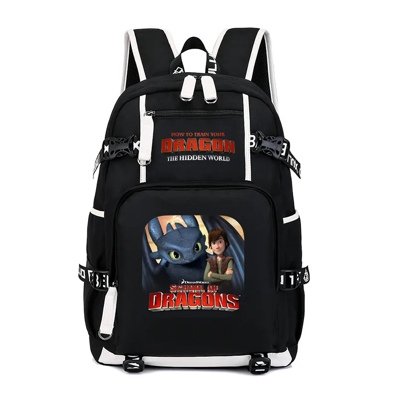 Рюкзак «Как приручить дракона 3: скрытый мир», школьная сумка, сумка для книг, ранец, рюкзак для работы, отдыха, сумка для ноутбука, дорожная сумка - Цвет: 81216