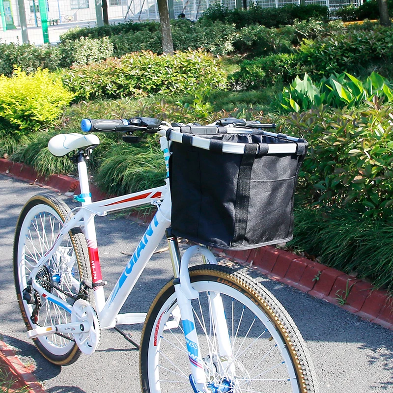 Top Bicycle Basket Handlebar Pannier Cycling Carryings Holder Bike Riding Pouch Cycle Biking Front Baggage Bag 3.0KG Load 5