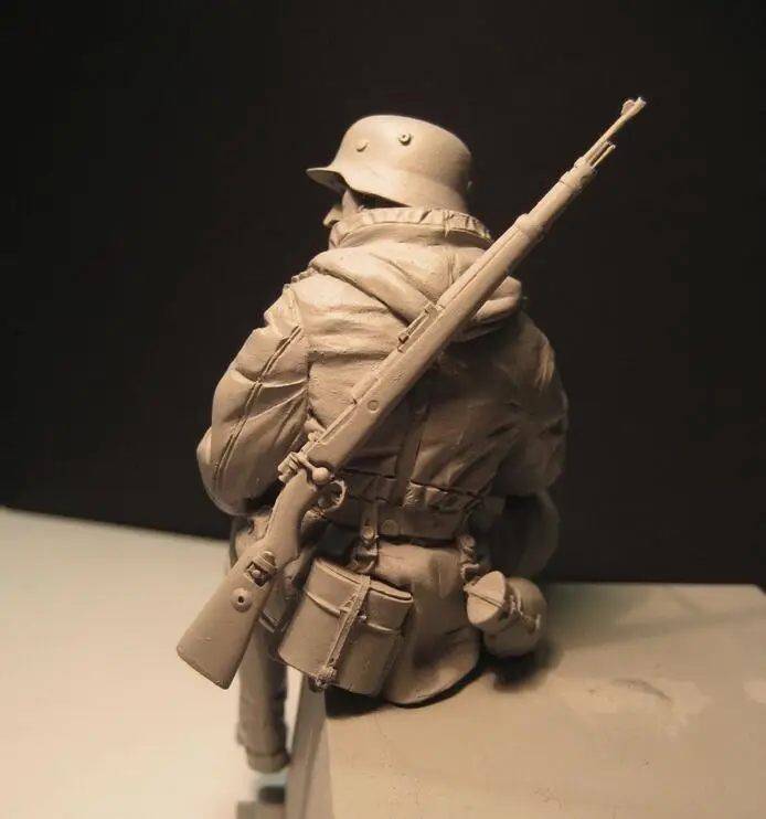 1/16 полимерный Набор фигурок, модель Второй мировой войны сидящие солдатики Неокрашенные и в разобранном виде 156G