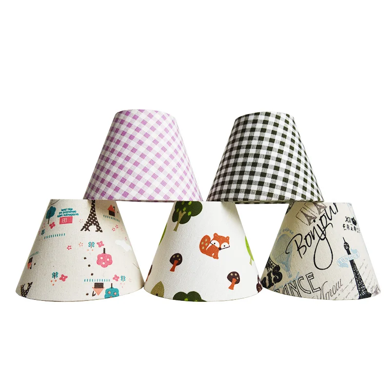 E27 Lamp shade Spotted pattern Textile Fabrics Fashionable Decorative E26 table lamp shade pendant lamp cover DsQi