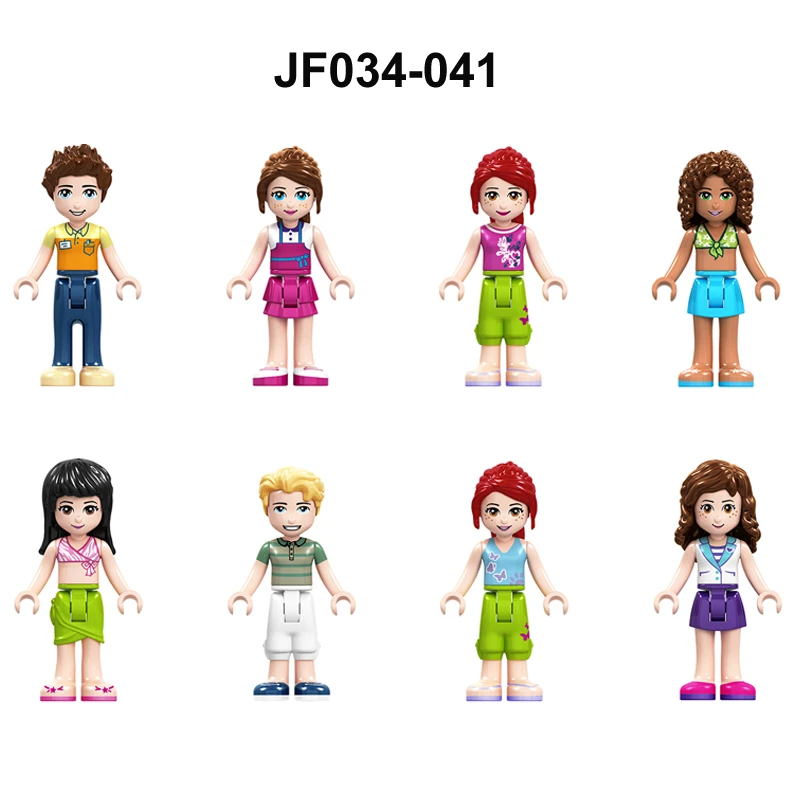 

Single Building Blocks Girls Party Friends Gifts Nicole Stella Tom James Andra Olivia Princess Figures Series toys for children