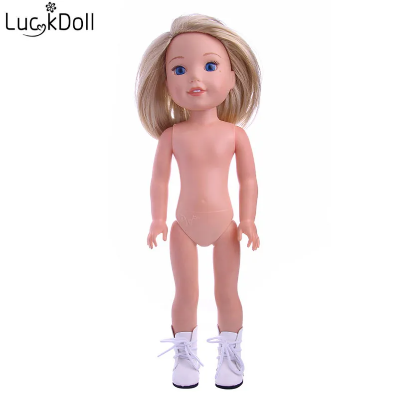 LUCKDOLL однотонные тканевые сапоги для 14,5 дюймовых кукол, аксессуары для девочек, игрушки, поколение, подарок на день рождения