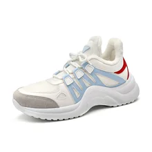 

Warm Winter Plush Breathable Mesh Women Casual Shoes Vulcanize Female Fashion Sneakers Lace Up Soft High Leisure Footwears