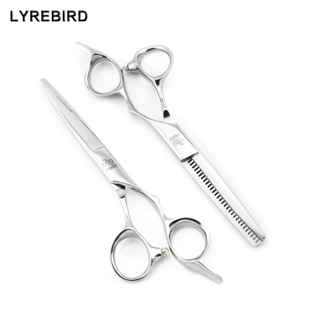Lyrebird Reverse Hair thinning scissors 6 INCH shears HIGH CLASS Europe style Barber NEW | Красота и здоровье