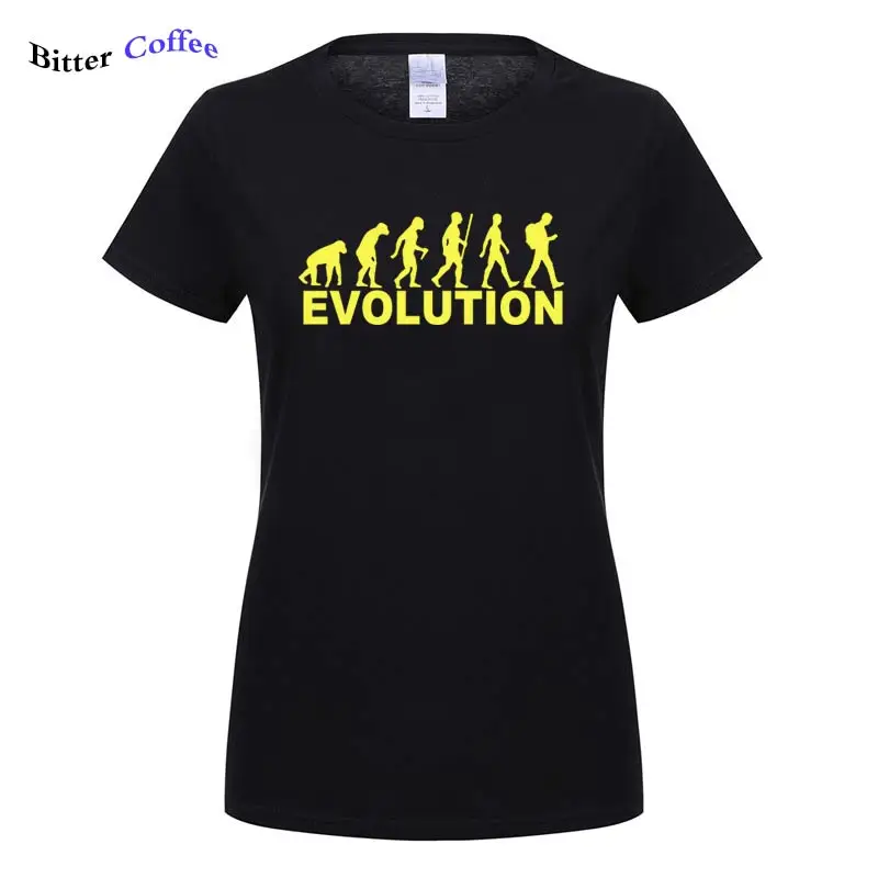 

Summer Women T-Shirt New Fashion Funny Geocaching Evolution Cotton T Shirt for Women Custom Short Sleeve T-Shirts