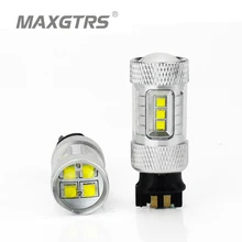 30W 50W 80W CREE Chip Canbus PW24W LED Projector DRL Daytime Running Light White Turn Signal Bulb For VW Golf MK7 Golf7 Golf VII