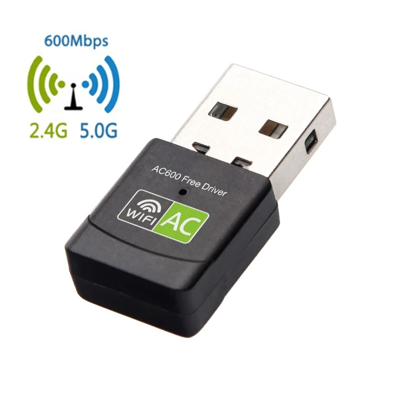 

iMice Wireless USB WiFi Adapter 600Mbps AC Wi-Fi Receiver 2.4G 5G Network Card USB Wireless Daul Band Free Driver wifi Dongle