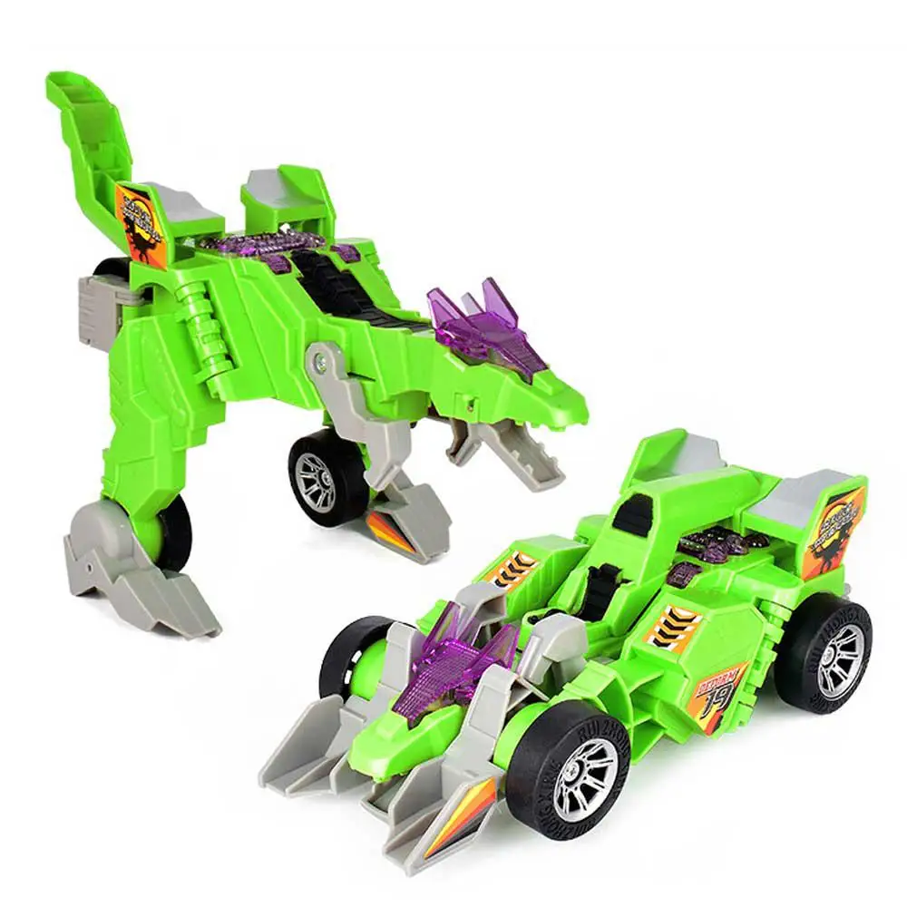 Дети меняющий форму динозавр колесница электрические игрушки с легкой музыкой голоса Универсальный детский игрушечный автомобиль