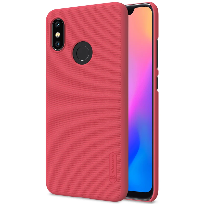 Матовый жесткий чехол NILLKIN 6 21 дюйма для xiaomi mi 8 подарочный держатель телефона