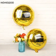 HOHOGOO 2pcs/set 18inch Gold Mubarak Balloon Aluminium