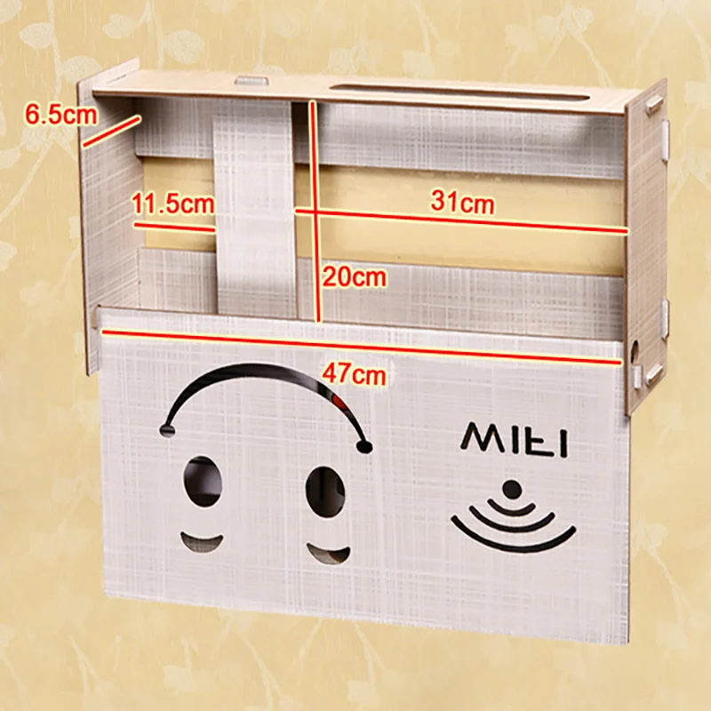 Новая модная коробка для хранения роутера, настенная стойка для хранения, Wi-Fi светильник с кошачьей отделкой, коробка для хранения, проволока, украшение дома, мебель