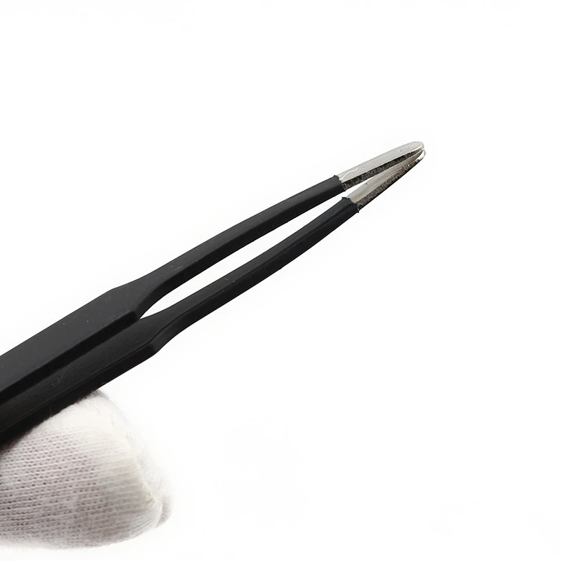 Anti-static Tweezers Industry Fasle Eyelash Extension Eyebrow Tweezer Non-magnetic Nail Stainless Steel Makeup Tools ESD-13