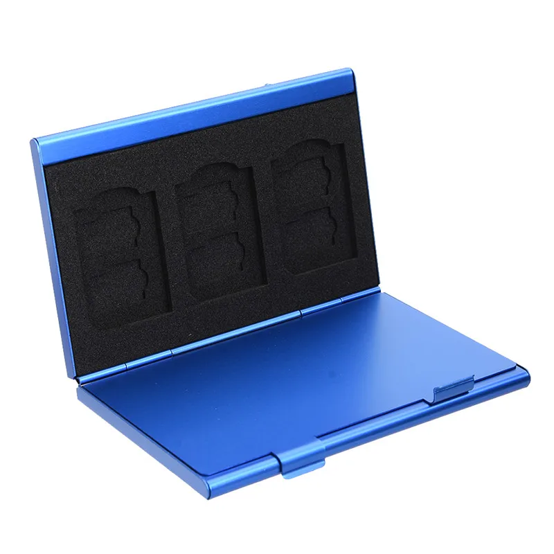 

202 metal storage case protection double TF package for 12TF cards 6 SD card box (with carton packaging)