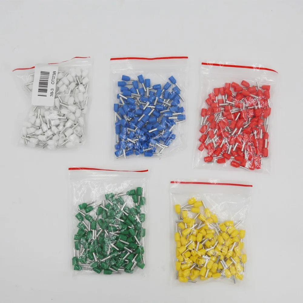 

100pcs Electrical Wiring Connector Insulated Crimp Terminal high quality Tubular Wire Cold Pressure Connector 30%off