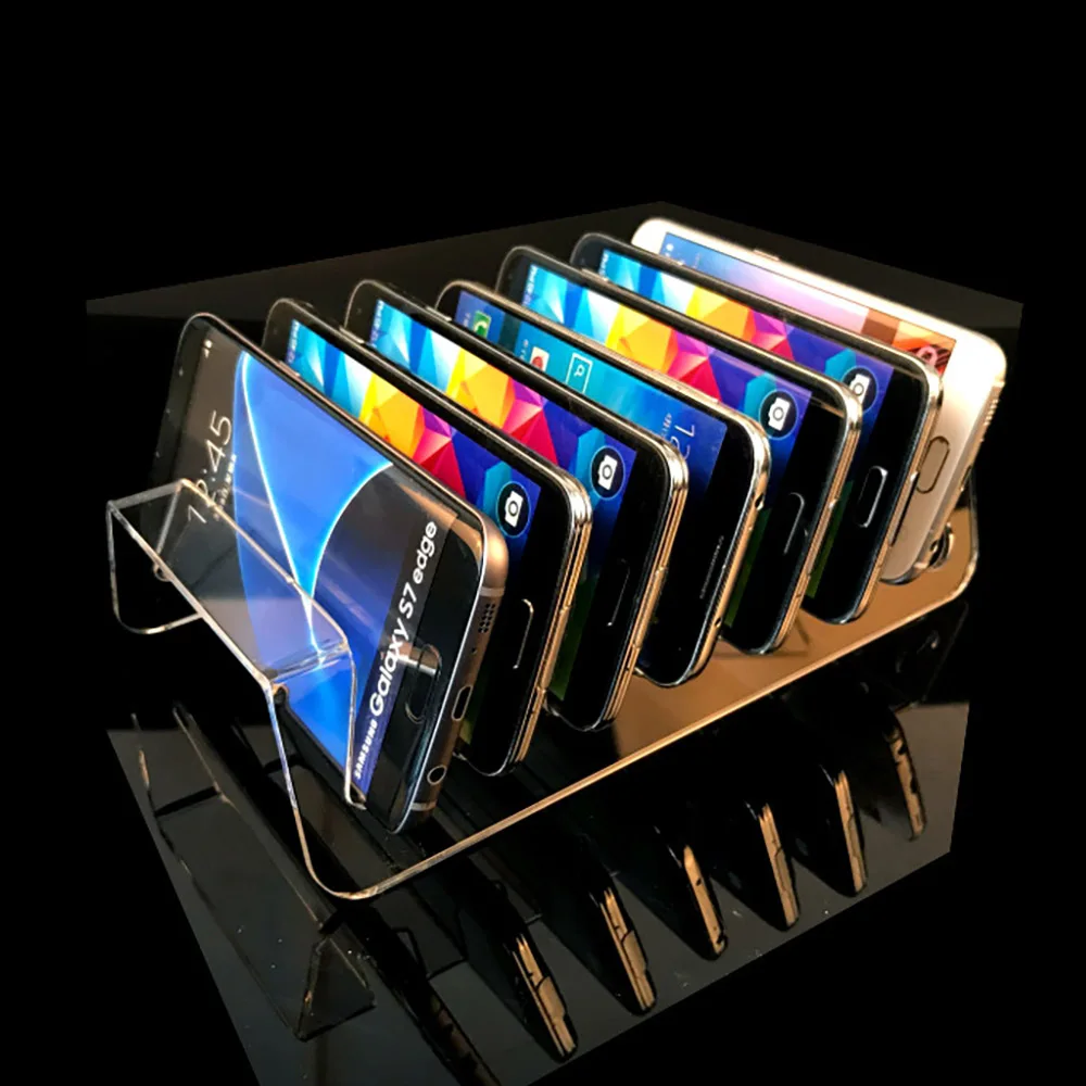 

Mobile Phone Stands with 7 Grids 12 Grids Acrylic Exhibition Stand Tablets Holder For Desk Smartphone Repairman Storages Tool