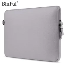 BinFul 11,6 13,3 15,4 дюймов Laptop Sleeve сумка Водонепроницаемый Тетрадь компьютер сумка чехол для MacBook Air Pro 11 12 13 15+ Мощность pack