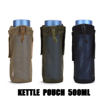 

Kettle Pouch 500ML MOLLE System Water Bottle Pouch Holder Microfiber Foldable Military Tactical Belt Holder Kettle Pouch Camping