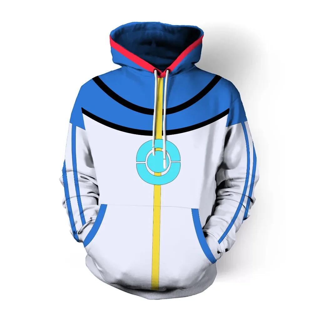 POKEMON GO Ash Ketchum Cosplay Costumes POKEMON 3D Full Print Hoodies Sweatshirt adult Kids Boys and girls Hoodies Streetwear