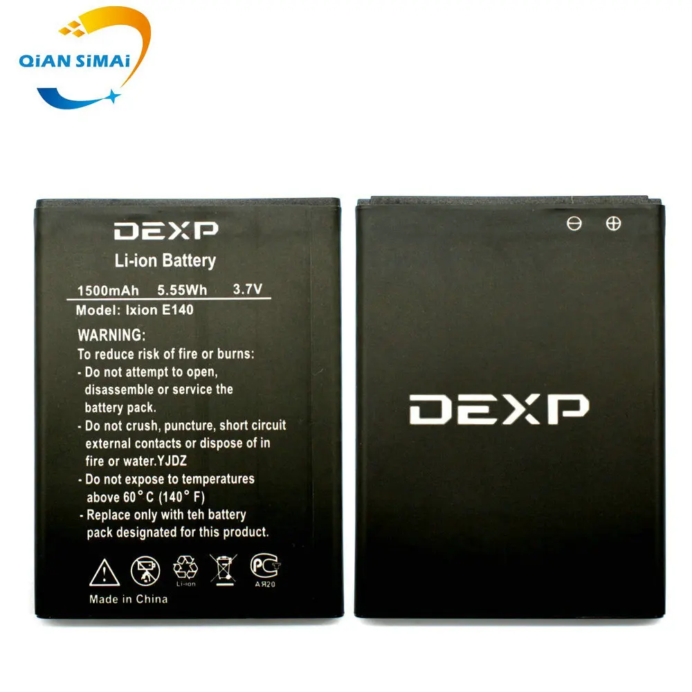 5 шт. Новинка 100% Высокое качество Ixion E140 батарея для Dexp мобильный телефон