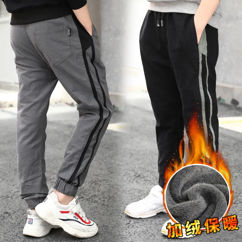 

Sweatpants For A Boy Plus Velvet Thickening Warm Pants For Winte Boys Harem Pants Boy Trousers Kids Pants Winter Casual pants