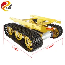 rc metal tank car chassis smart obstacle-surmounting crawler motors with speed detection encoder crawler track tracked vehicle full rc metal tank car chassis all metal structure crawler big size load large obstacle surmounting tank chassis tracked vehicle