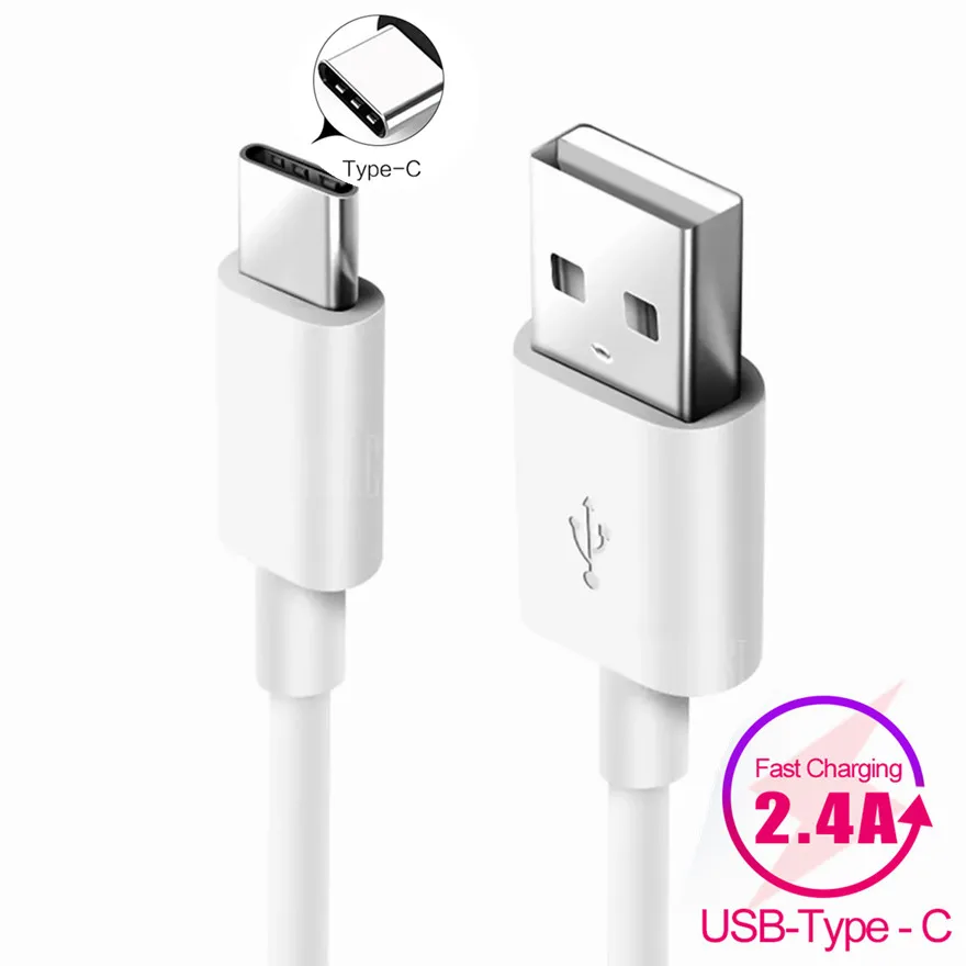 

1m 2m 3m USB Type C Cable 2.4A Fast Charging Type-C Cable For Samsung S9 S8 Note 9 8 Huawei Xiaomi Redmi Note 7 USB-C Data Cord