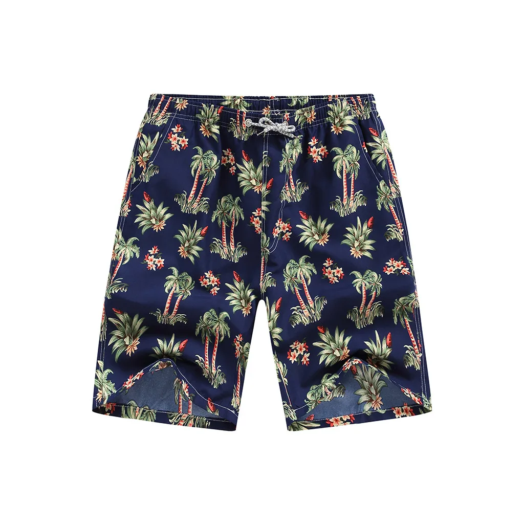 Rashguard Men Fast-drying Men's 2019 Shorts Swimming Beach Summer Rash Guard Swim Flower Surfboard Surf Swimsuit | Спорт и