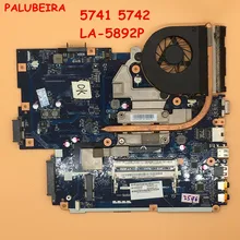 Palubeira MBPSV02001 материнская плата для acer aspire 5741 5742 LA-5892P с радиатором вместо LA-5891P LA-5893P LA-5894P материнская плата