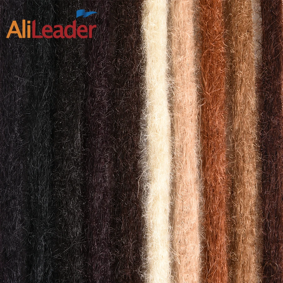 Alileader 17Color 5/10 Strands Dreadlocks Hair Extension For Women Handmade Dreads Synthetic Braiding Hair Crochet Braids styles