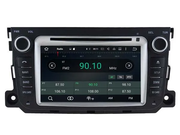 Discount Ips screen Android 8.0 Car Dvd Navi Player FOR MERCEDES-BENZ SMART 2010-2014 gps suto stereo audio multimedia 2