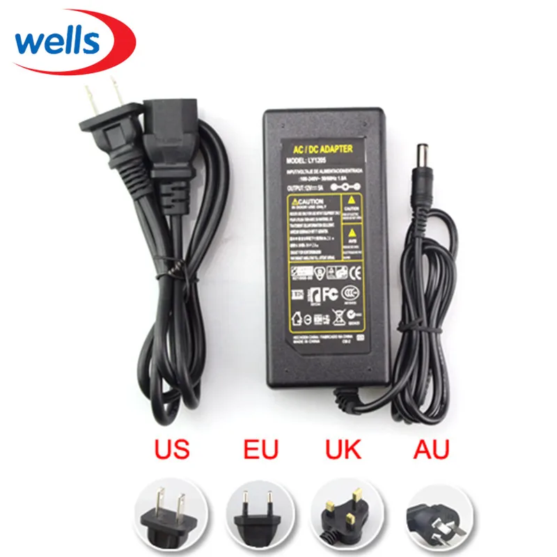 Светодиодный Питание 5 В, 12 В, 24 В постоянного тока, 2A 3A 5A 7A 8A 10A для 5V 12V 24V светодиодный полосы светильник