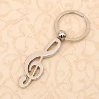 10PCS Fashion Musical Note Keychains Sleutelhanger Creative Metal Key Holder Car Keyfobs Porte Clef Charm Jewelry Gift J001 6