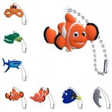 20 шт милые морские животные мультфильм шарик-амулет цепь рыбки брелок крышка DIY аксессуары на кольцо для ключей дети игрушки вечерние подарок