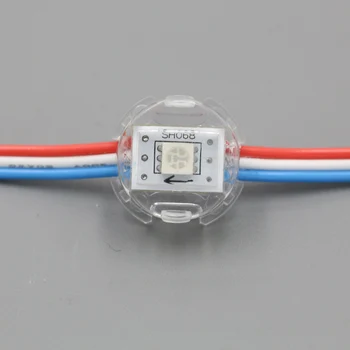 

addressable DC5V 20mm UCS1903 rgb led pixel module light,digital 5050 SMD RGB LED Pixel Light,50modules/string,Waterproof IP68