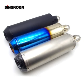 

The Newest 51mm Inlet Universal motorcycle exhaust Pipe scape moto silencieux FOR cb300r yamaha raptor 700 gs500 suzuki gixxer