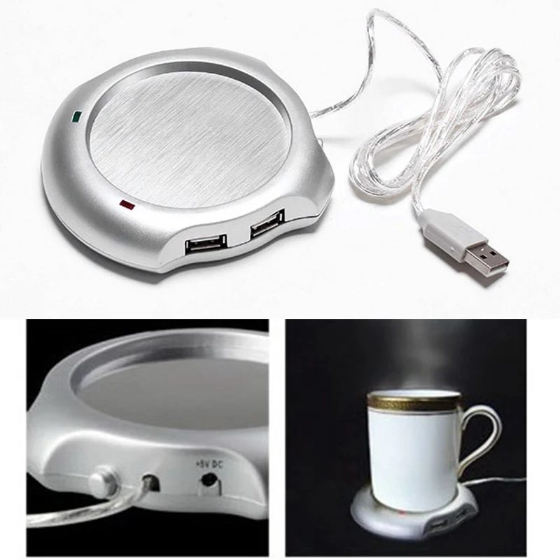 Новый горячий USB чай кофе нагреватель для чашки с 4 портами USB концентратор Нагреватель Коврик для ПК ноутбук 8