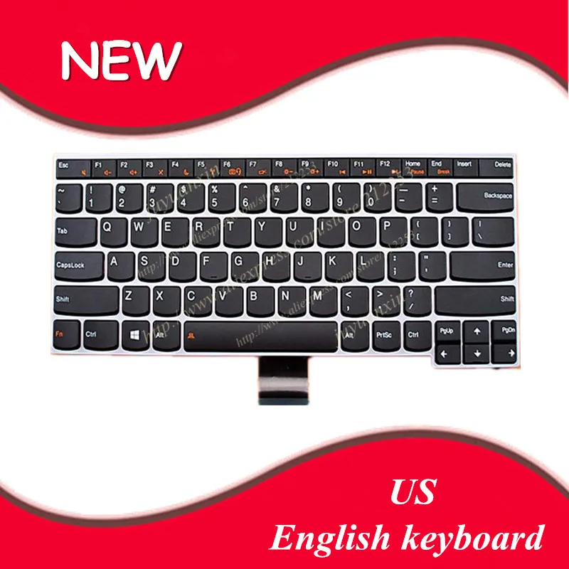 Новая английская клавиатура для Lenovo V490 v490u v490ua серая рамка Черный США Клавиатура