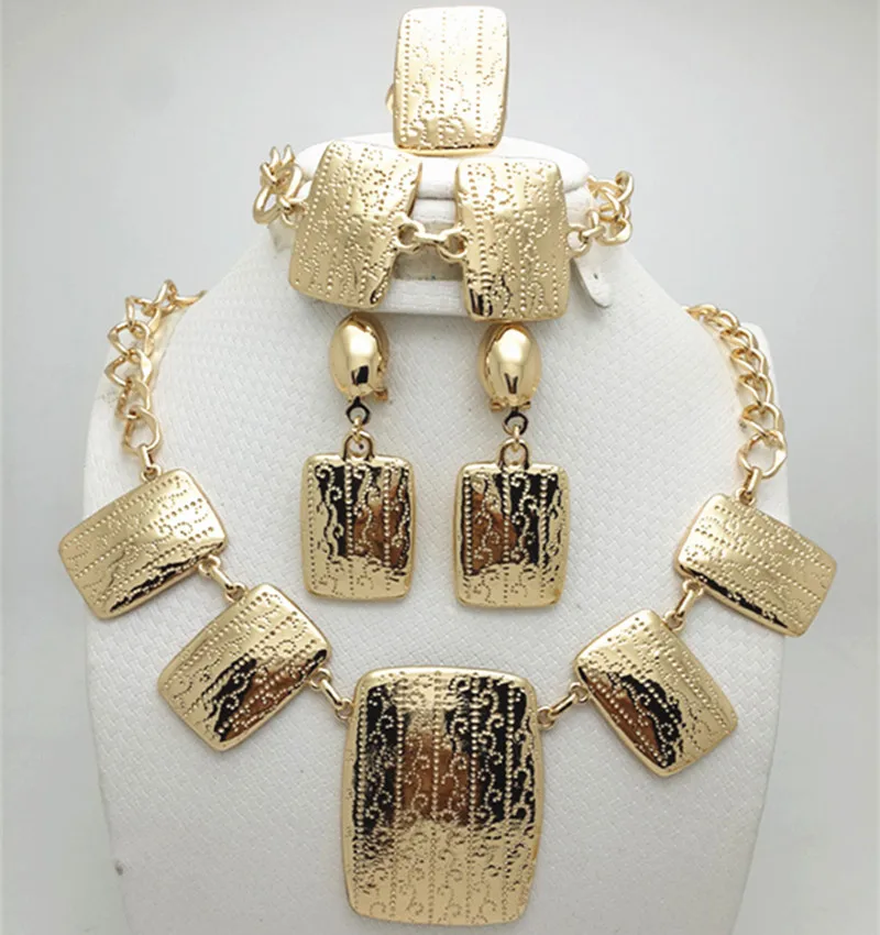 

Fani nigerian bridal bead Jewelry set customer women african jewelry sets Wholesale Dubai gold colorful Jewelry set Wholesale